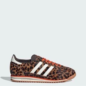 Adidas leopard Cheetah Pattern Shoes with Orange Accents. SL OG 72 size 7.5
